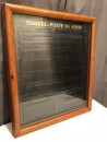 Vitrine murale timbres de la Poste.