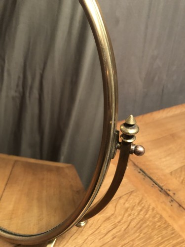 Ancien miroir de comptoir de bijoutier, parfumeur.