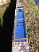 Ancienne double vitrine plate de magasin