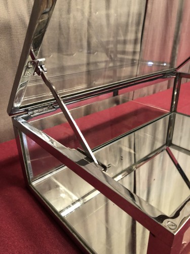 Ancienne petite vitrine de comptoir de magasin, Siégel.