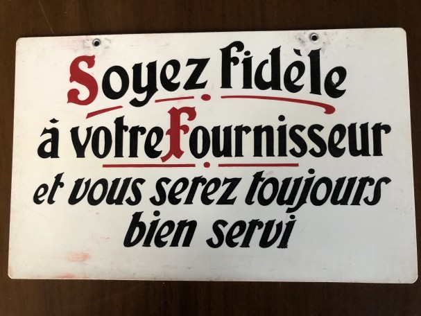 Panonceau publicitaire ancien.X3