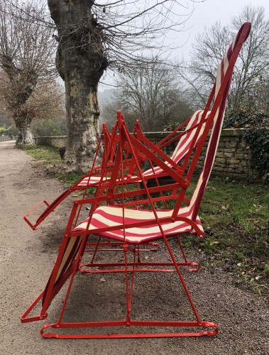 Chaises longues de jardin.(réservées)