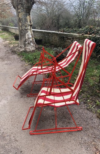 Chaises longues de jardin.(réservées)