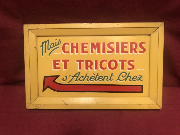 Anciennes publicité de magasin.