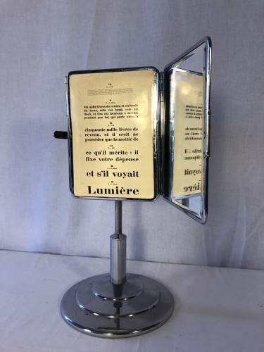 Ancien miroir triptyque d'opticien.(vendu P.A)