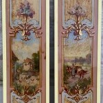 Anciens panneaux de façade de crèmerie, épicerie.