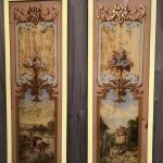 Anciens panneaux de façade de crèmerie, épicerie.