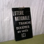 Plaque Loterie Nationale