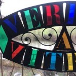 Ancienne enseigne de vitrier, vitrailliste.