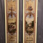 Anciens panneaux de façade de crèmerie, épicerie.