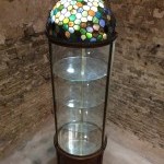 Exceptionnelle vitrine ancienne de magasin.