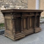 Ancien comptoir de magasin.