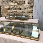 Paire de doubles vitrines anciennes de magasin.(vendu)