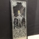 Ancien verre gravé de boulangerie. (réservé VS)