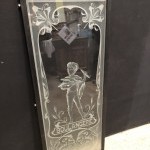 Ancien verre gravé de boulangerie. (réservé VS)