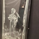 Ancien verre gravé de boulangerie. (réservé VS)